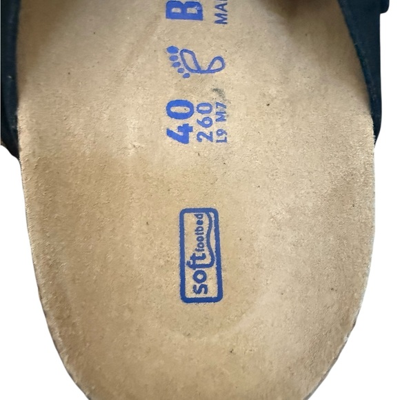 Birkenstock Boston Black Soft Footbed Clogs Size 40 - Picture 5 of 6